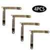 Adyoney 4 Pack Large Antique Brass Folding Lid Support Hinges,
