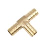 X AUTOHAUX 12mm Hose Barb Brass Joiner Tee 3 Way