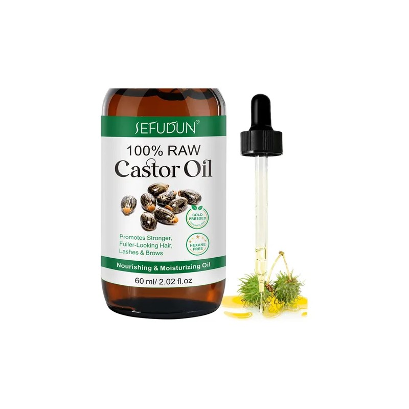 Aceite De Ricino Puro | Cuidado Cabello Y Cejas Hidratante