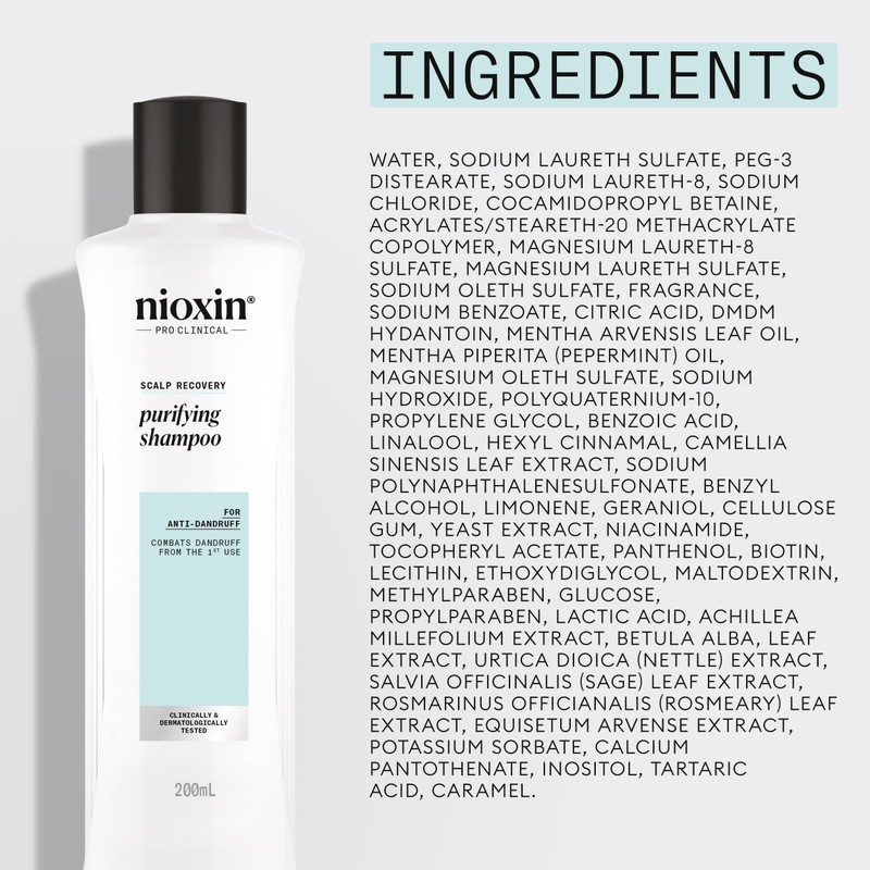 Nioxin Scalp Recovery System Purifying Shampoo 200ml