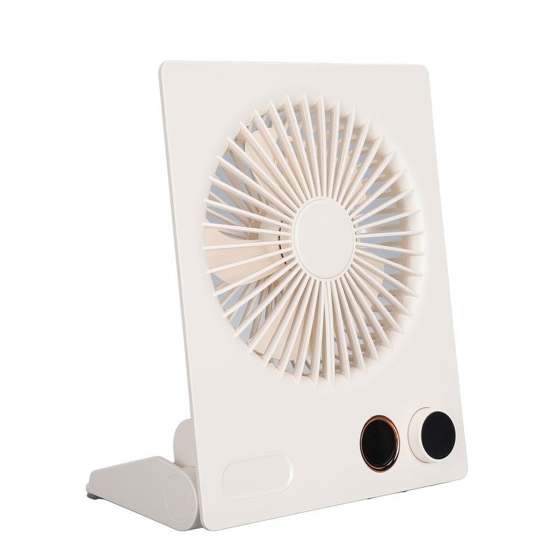 Ultra Thin Table Fan Desktop Flat Battery Operated Standing Hanging