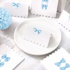 Whaline 80 Pcs Blue Bow Place Cards 8 Design Watercolor