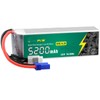 Qualpow 4S Lipo Battery 5200mAh 100C 14.8V with EC5 Plug