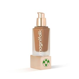 Magnifaik Just Perfect Base Maquillaje Ligera Líquida Cobertura Transparente Media Vegana Pieles Mate Onzas