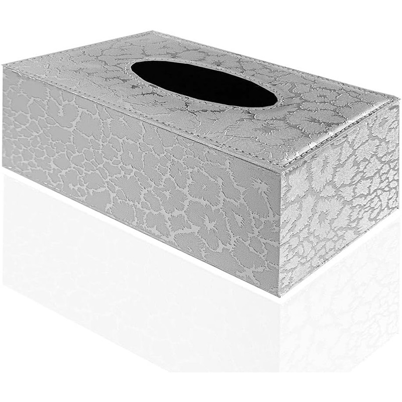 LLRY PU Leather Household Office Rectangular Tissue box Paper Holder