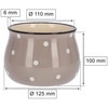 KOTARBAU® Ceramic Flower Pot Planter Diameter 110 mm Beige in