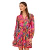 Adrianna Papell Women's Printed Short Dress, Pink Multi 6