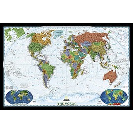 National Geographic: World Decorator Enlarged Wall Map (73 x 48 inches) (National Geographic Reference Map)