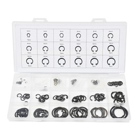 Dapetz ® 180 Pieces of Internal Circlip Set Snap Ring Assortment Set, Contains 3mm to 32mm Sizes of C-circlips for for Axles, Shafts and Other Moving Parts Supplied with Plastic Case