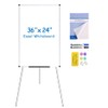 VIZ-PRO Whiteboard Easel, 36 x 24 Inches, Portable Dry Erase