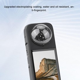 Dual Lens Guards for Insta 360 One X4 Accessories, 9H Hardness Tempered Glass PC Lens Protector Cover, Anti Fingerprint