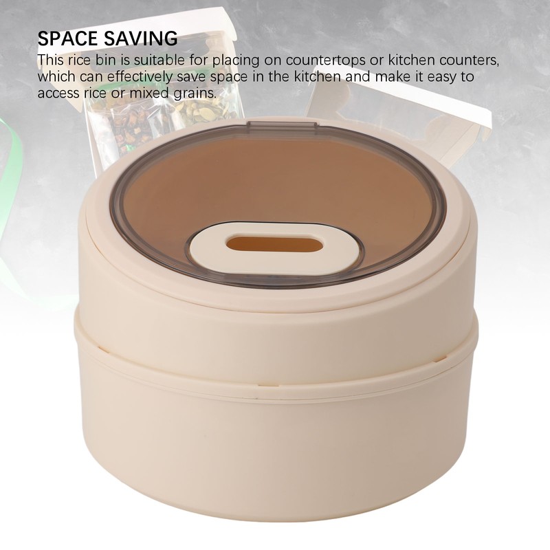 Rice Storage Container Airtight 11lb Damp Proof High Temperature Resistant