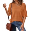 PRETTYGARDEN Women's Short Sleeve Sweater Tops 2025 Spring Summer Casual