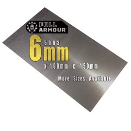 Aluminium Sheet 6 mm 5083 100 mm x 150 mm (10 cm x 15 cm)