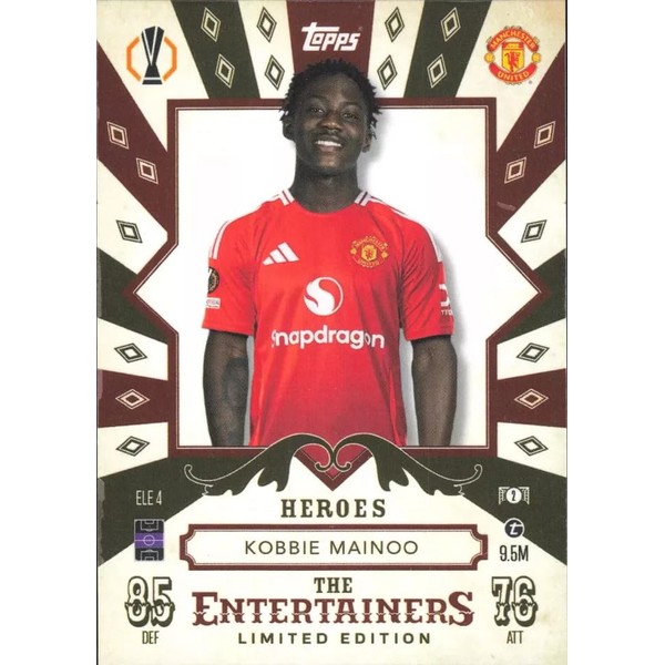 Match Attax 2024 2025 Kobbie Mainoo The Entertainers Heroes Limited