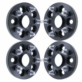 20mm 5x100 Hubcentric Wheel Spacers - Wider Stance, Increased Clearance, Fits Subaru Fits Scion - 20mm, 5x100, 56.1mm Hub, 12x1.25 Studs - Set of 4 - Black