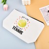 Tennis Makeup Bag Cosmetic Purse with Zipper Travel Pouch Sport