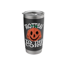 Rotten Pumpkin Horror – Creepy Jack O’ Lantern Stainless Steel Insulated Tumbler