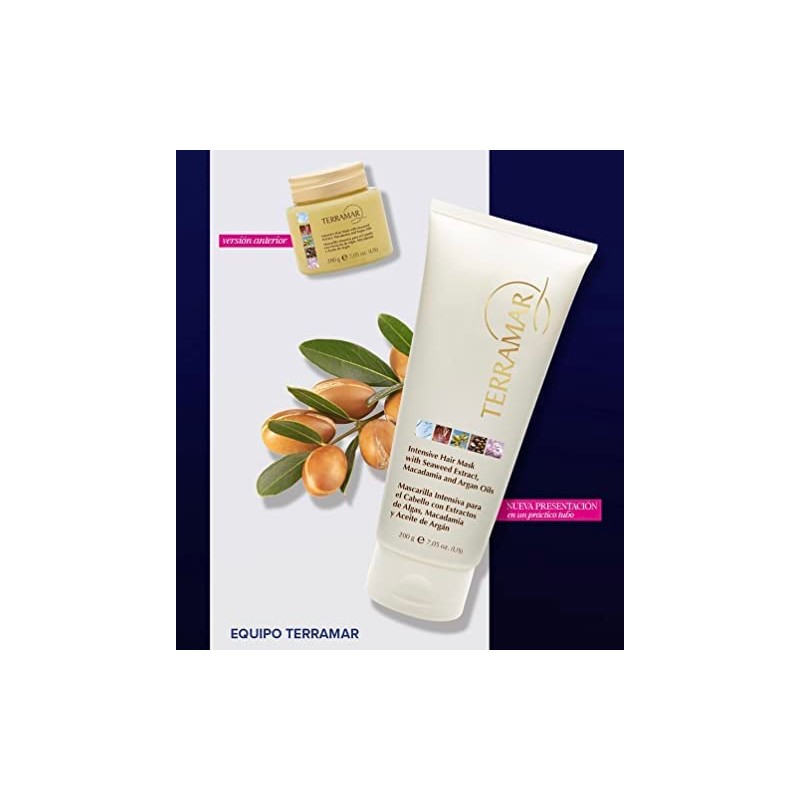 Terramar Mascarilla Intensiva Para El Cabello Con Algas, Aceite De