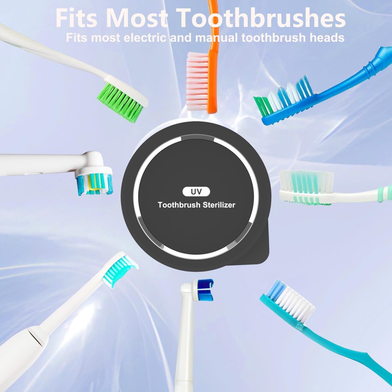 Toothbrush case Holder, Toothbrush cleaner and Holder Cover Caps with