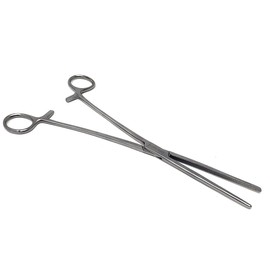 Multipurpose Long Hemostat Forceps with Fully Serrated Jaws Rochester Pean Comes in Stainless Steel for Holding Objects, Feeding Reptiles, Mechanical Repairs & other Outdoor Activities - 10" STRAIGHT