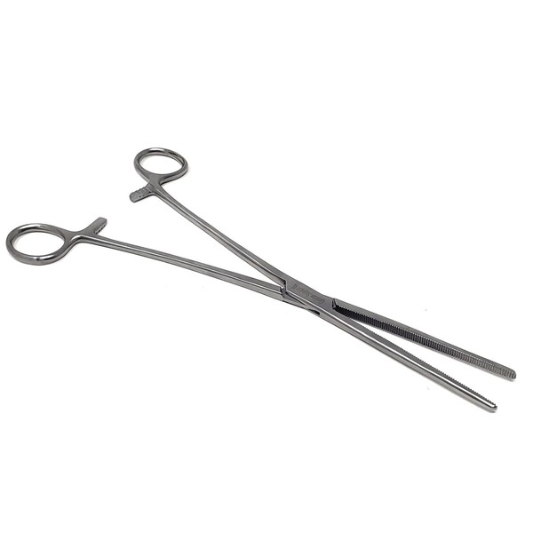 Multipurpose Long Hemostat Forceps with Fully Serrated Jaws Rochester Pean