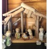RAZ IMPORTS 15" WOODEN CRECHE MADE OF DRIFTWOOD FOR YOUR