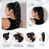MSMUSAS Drawstring Ponytail For Women 22 Inch Long Wavy Ponytail