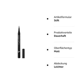 Manhattan Wonder'ink Eyeliner Colour Black 001, Pack of 1 x 12 ml