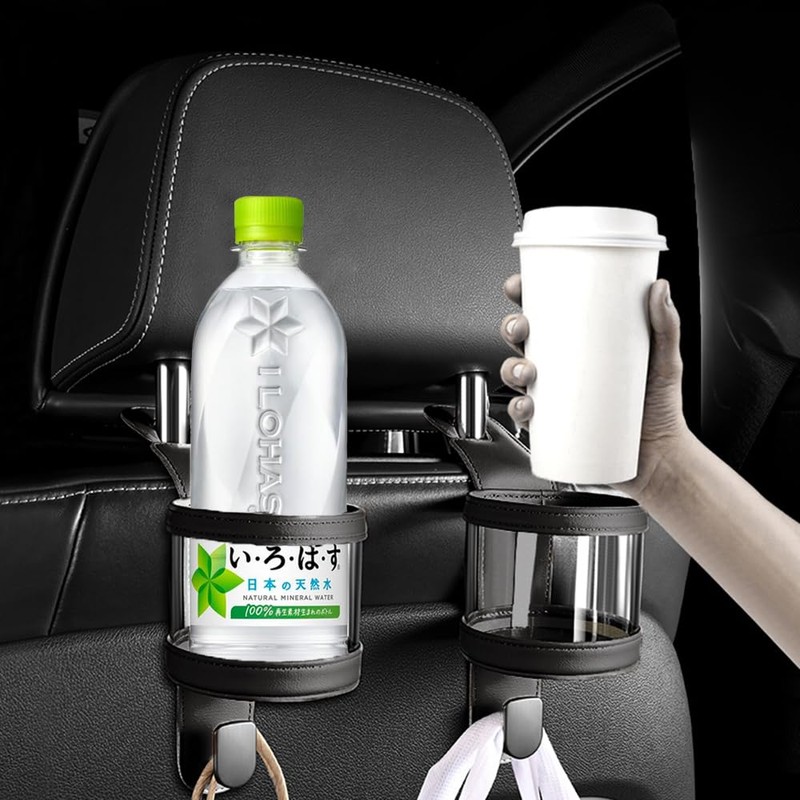 JZ LIGHTING 車 フック ヘッドレスト シートフック 車内用品 ドリンクホルダー 内装パーツ 2個セット