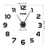 DIY Wall Clock Innovative Acrylic Mirror Sticker Clock Kit for