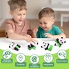 4 pcs Panda Erasers for Kids Classroom Prizes，Large Size Puzzle