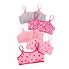 Verdusa Girl's 5 Pack Training Bras Cute Graphic Scoop Neck
