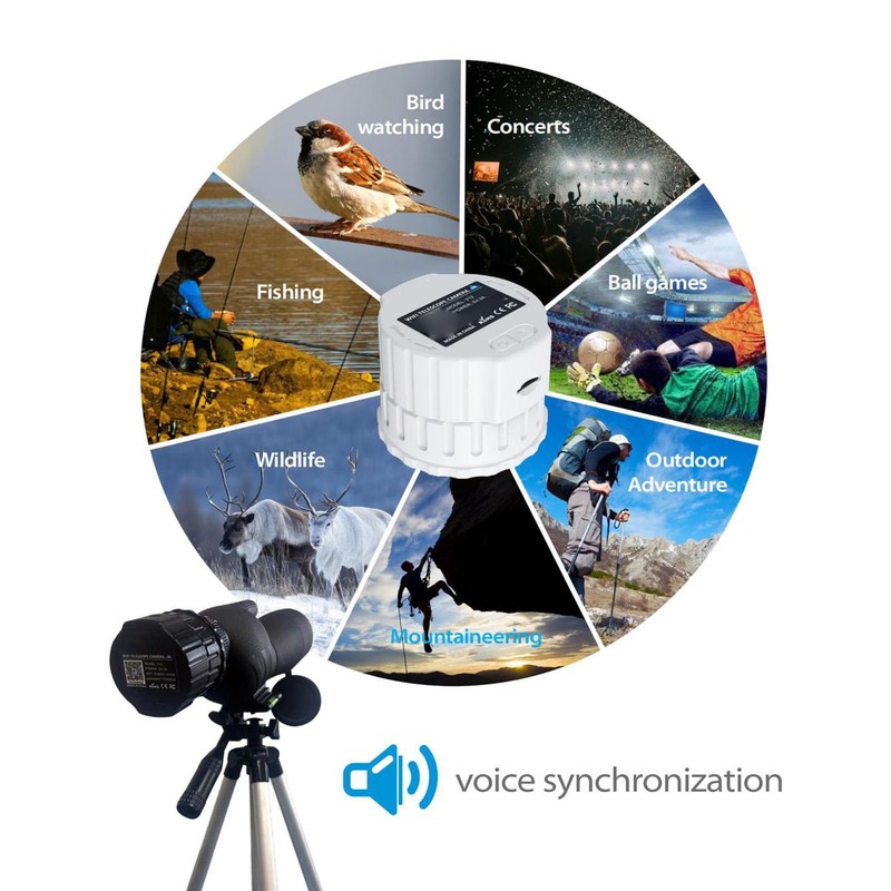 Wireless Digital WiFi Eyepiece, HD 4 Megapixel Camera for Optical