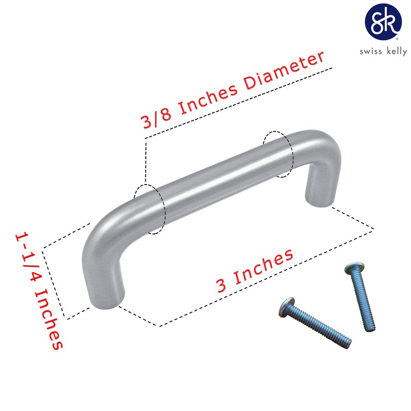 (1 Piece, CC: 3 Inch Wire Pull) Swiss Kelly Hardware