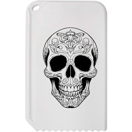 Azeeda 'Decorated Skull' Plastic Ice Scraper (IC00035062)