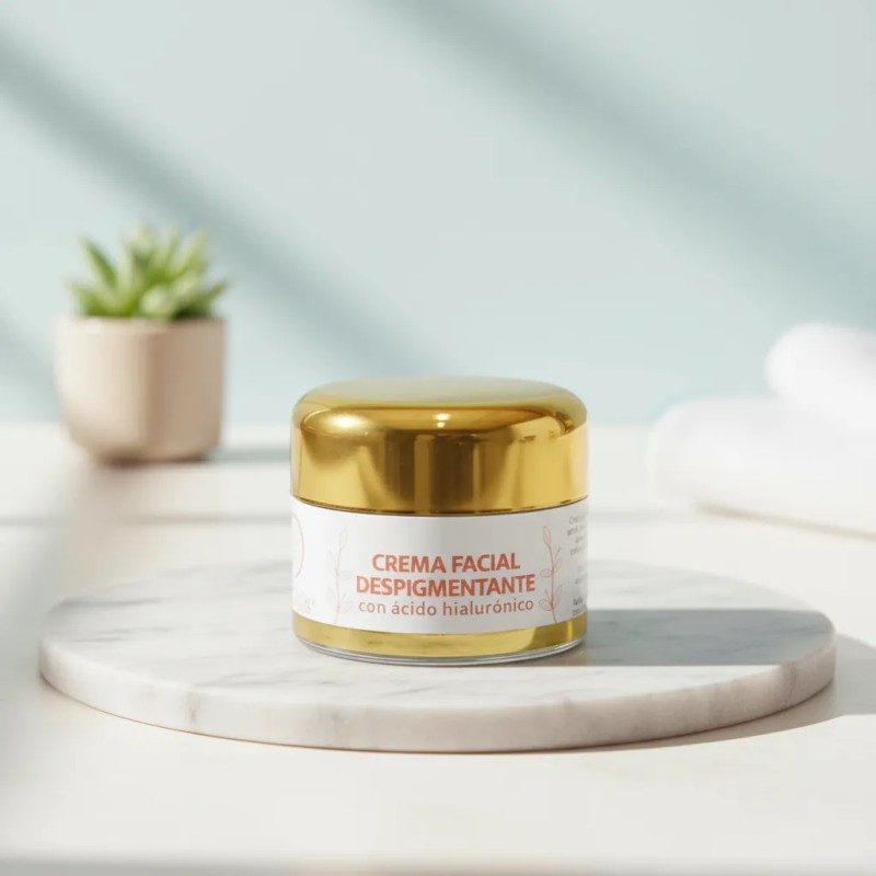 Crema Facial Despigmentante Aclaradora Con Acido Hialuronico Seca