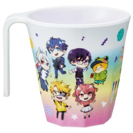 Skater MTH3-A Melamine Tumbler with Handle, 10.1 fl oz (300 ml), Colorful Peach 25