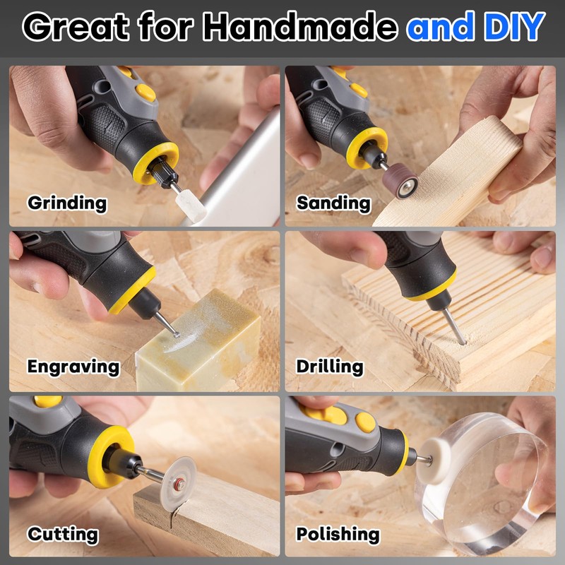 Enventor Cordless Rotary Tool, 8V Power Rotary Tool Kit with
