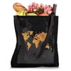 World Map Grunge Tote Bag
