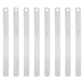 sourcing map 8 Blades Metric Steel Feeler Gauge, 0.25mm Thickness Filler Gauge, Offset Valves, Guitar Gauge Gage Measuring Tool, for Gap Width Thickness Measuring