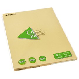 長門屋商店 カラーペーパー ナ-3303 A4厚口 100枚 クリーム