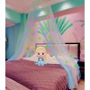 Eimilaly Two-tone Bed Canopy Stars Glow in the Dark White