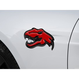 NEUZIK A Pair Redeye Dinosaur Metal Emblem for Dodge RAM TRX 1500 2500 3500 Charger Challenger