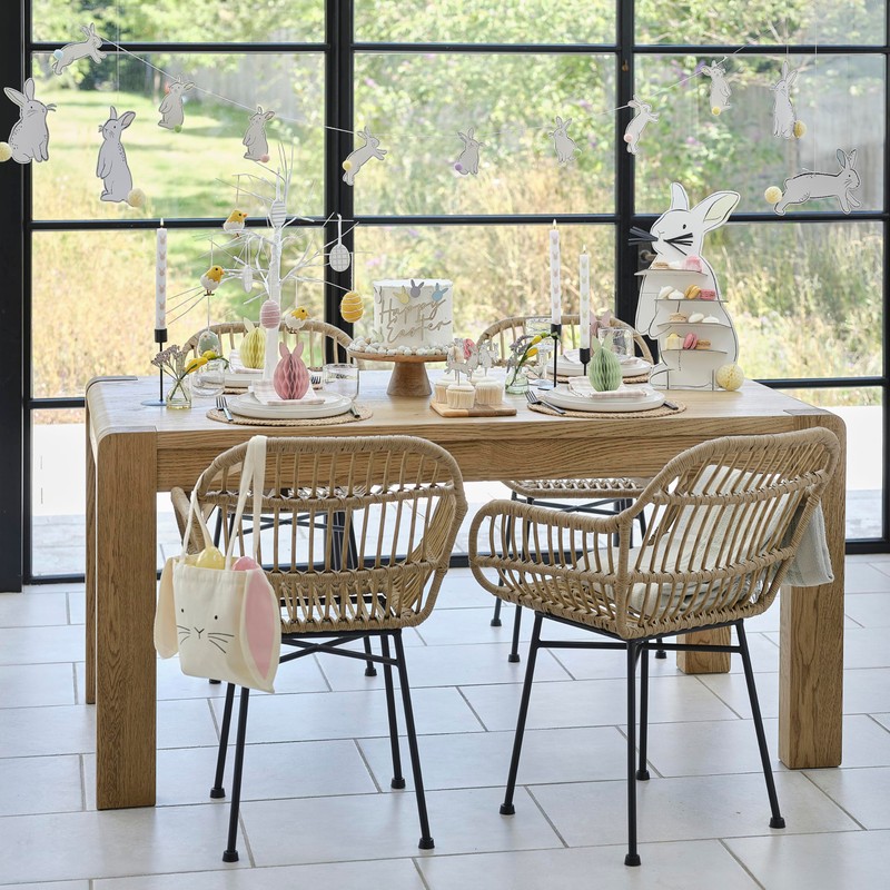 Ginger Ray Handmade Felt Pastel Easter Egg Decorations for Hanging