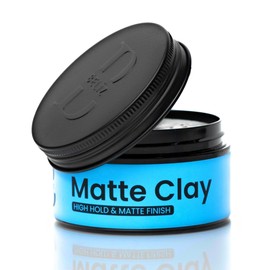 B BELÏZ Strong Hold Matte Clay Pomade – No Shine Hair Styling Clay for Men – Water-Based & Easy to Wash Out – Texturizing & Volumizing for All Hair Types – 3.38 Oz