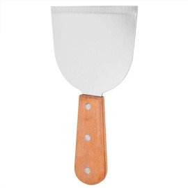 Agatige Grill Scraper with Wood Handle, Grill Griddle Scraper Tool Griddle Accessories 7.5 X 4.1 Inch