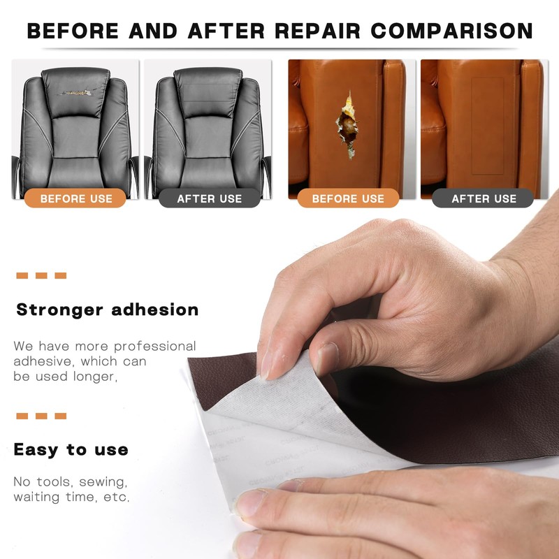 Fadoub Leather Repair Tape, 17 X 79 in Leather Repair