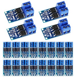 20 Pcs DC 5V-36V 400W FET Trigger Switch Drive Module Board Dual Mosfet Driver Module Dual High Performance Switching Driver Module PWM Controller Switch Panel Driver Module for Ar-duino