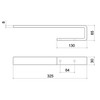 SOTECH Pack of 2 PELI Towel Rail for Cabinet Mounting/Screwing/Solid